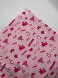Baumwolljersey Barbie Girl 0,5 m
