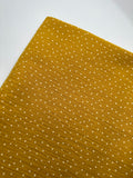 Musselin Ockergelb Dots 0,5m