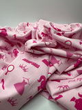 Baumwolljersey Barbie Girl 0,5 m