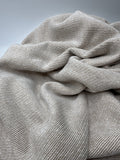 Baumwoll Strickstoff Melange Beige 0,5m