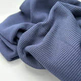 Baumwoll Strickstoff Uni Dark Blue 0,5m