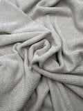 Baumwoll Strickstoff Melange Beige 0,5m