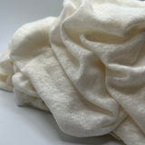 Leinen Jersey Creme Uni 0,5 m