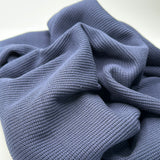 Baumwoll Strickstoff Uni Dark Blue 0,5m