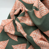 Leinen/ Viscose gemustert 0,5m