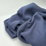 Baumwoll Strickstoff Uni Dark Blue 0,5m