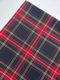 Webkaro Scotisch Check/ Karo Stoff Blau/Rot