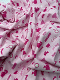 Baumwolljersey Barbie Girl 0,5 m