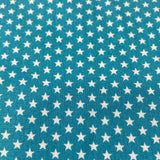 Baumwolle Mini Stars Türkis 0,5 m