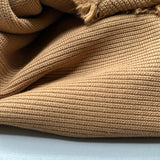 Baumwoll Strickstoff Uni Caramel 0,5m