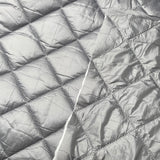 Steppstoff Uni Silbergrau 0,5m