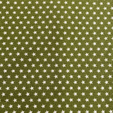 Baumwolle Mini Stars Grün 0,5 m