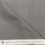 Baumwolle Mini Stars Grau 0,5 m