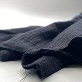 Musselin Schwarz Uni