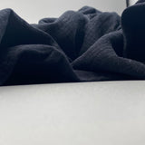 Musselin Schwarz Uni