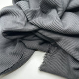 Baumwoll Strickstoff Uni Black 0,5m