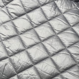 Steppstoff Uni Silbergrau 0,5m