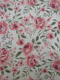 Dekostoff Rosen | Romantische Meterware 0,5m