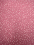 Baumwollstoff Cretonne mit Ranken Rosa 0,5 m