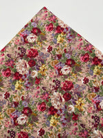 Baumwollpopelin mit Blumenmuster 0,5 m