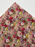 Baumwollpopelin mit Blumenmuster 0,5 m