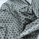 Beschichtete Baumwolle Dunkelblau geometrisches Muster