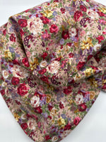 Baumwollpopelin mit Blumenmuster 0,5 m