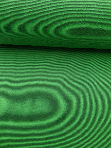 Bündchenstoff Ringelbündchen Tannengrün/Grün
