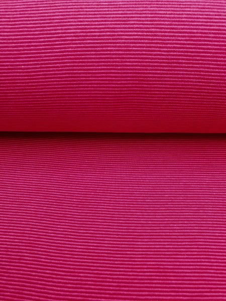 Bündchenstoff Ringelbündchen Pink/Hellpink