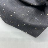 Musselin Schwarz mit Glitzerpunkte 0,5 m