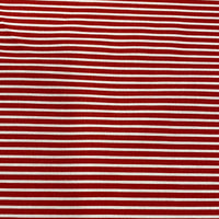 Baumwolle Rot/ Weiß gestreift 0,5 m