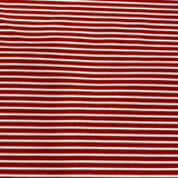 Baumwolle Rot/ Weiß gestreift 0,5 m