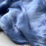 Musselin Blau Batik 0,5 m